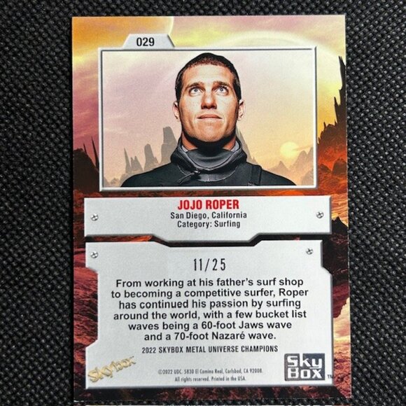 Jojo Roper 2021 UD Skybox Metal Universe Red PMG /100 SP - Picture 2 of 2